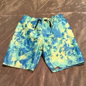 Hurley Kids Swim Trunks - Blue and Yellow